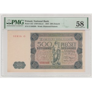 500 złotych 1947 seria O