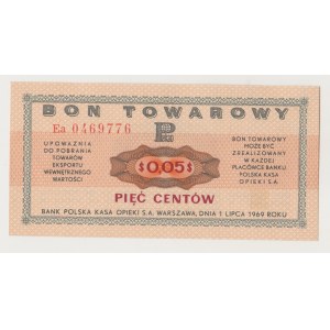 PEKAO 5 Cents 1969 Serie Ea