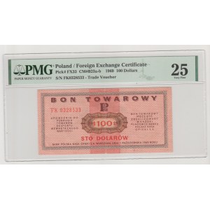 PEKAO 100 dolarów 1969 seria FK rzadkie