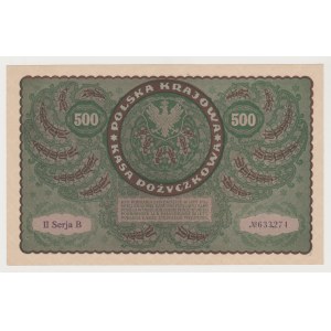 500 marek 08.1919 II Serja B rzadsze