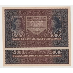 2 szt. 5000 marek 1920 III Serja O