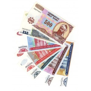 Azerbaijan 1 - 5 - 10 - 50 - 100 - 250 - 500 Manat 1993 - 1999 (ND)