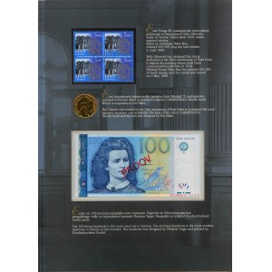 Estonia 100 Krooni 1999 Proov Jubilee Edition