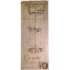 Czech Republic R.Deycks Bill of Exchange for 4000 Gulden Brunn (Brno) 1858