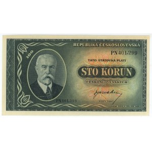 Czechoslovakia 100 Korun 1945 (ND)