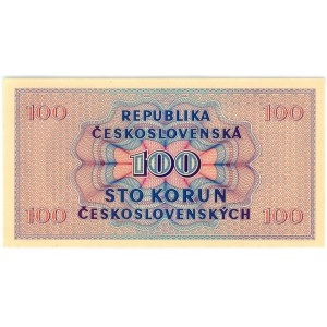 Czechoslovakia 100 Korun 1945 Specimen