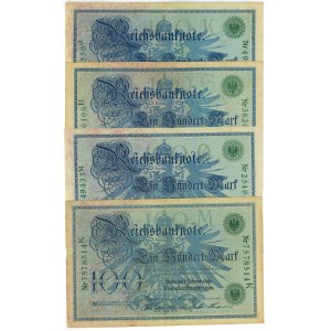 Germany - Empire 4 x 100 Mark 1908