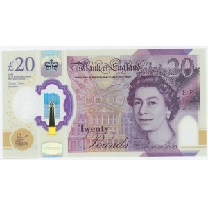 Great Britain 20 Pounds 2020 (ND) Polymer