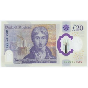 Great Britain 20 Pounds 2020 (ND) Polymer