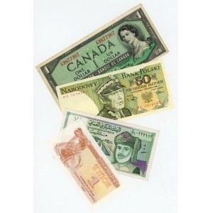 World Lot of 4 Banknotes 20 th Century