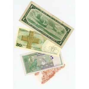 World Lot of 4 Banknotes 20 th Century