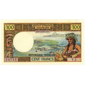 Tahiti 100 Francs 1971 (ND)