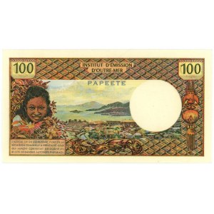 Tahiti 100 Francs 1971 (ND)