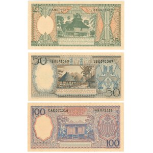 Indonesia 25 - 50 - 100 Rupiah 1964