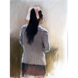 Jan Dubrowin, Portret dziewczynki, 2018