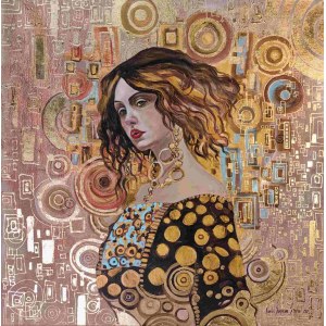 Mariola Świgulska, Durch Klimt's Prisma - Goldene Eleganz, 2023