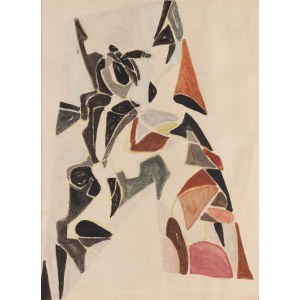 Maria Jarema (1908 Stary Sambór - 1958 Krakau), Komposition, ca. 1949