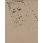 Tadeusz Kulisiewicz (1899 Kalisz - 1988 Warschau), Indische Frau aus dem Zyklus Indien, 1956