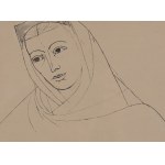 Tadeusz Kulisiewicz (1899 Kalisz - 1988 Warschau), Indische Frau aus dem Zyklus Indien, 1956