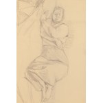 Andrzej Wróblewski (1927 Vilnius - 1957 Tatra Mountains), [Figural Composition No. 749][Sketch for Attention, it's coming!, Figural Composition No. 749] - double-sided work, ca. 1955