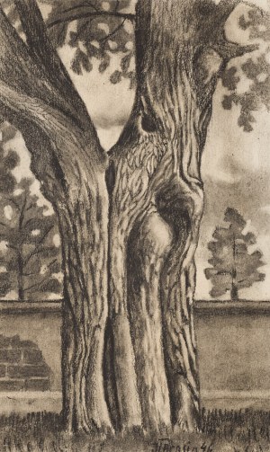 Jan Tarasin (1926 Kalisz - 2009 Warszawa), Drzewo, 1946