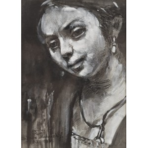 Zbigniew Makowski (1930 Warsaw - 2019 Warsaw), Portrait of a Woman , 1983