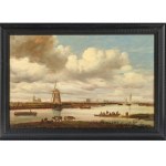 Solomon van Ruysdael, Naarden 1602 - 1670 Haarlem, Circle of, Dutch river landscape
