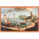 Unknown painter, Maritime scene, Italian School