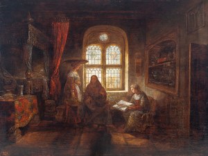 Rembrandt van Rijn, Leiden 1606 - 1669 Amsterdam, School, Christ in the home of Martha and Mary