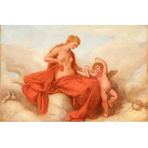 French painter, 18th century, Venus and the Cupid