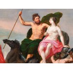 Mythological painting, Poseidon and Amphitrite, Italy