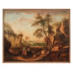 Monumental landscape painting of classicism, Marco Ricci