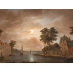 Dutch landscape painter, 18th century, Night Landscape
