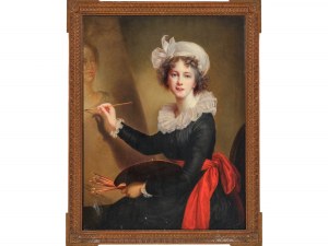 Élisabeth Vigée-Lebrun, Paris 1755 - 1842 Paris, Successor, Self-portrait in front of the easel