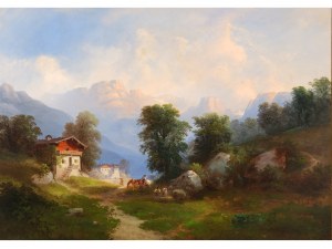 Franz Barbarini, Znojmo 1804 - 1873 Vienna, Idyllic landscape
