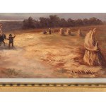 Carl Moll, Vienna 1861 - 1945 Vienna, Harvest wagon at the lake