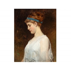 Robert Beyschlag, Nördlingen 1838 - 1903 Munich, Portrait of a girl