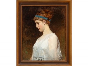 Robert Beyschlag, Nördlingen 1838 - 1903 Munich, Portrait of a girl