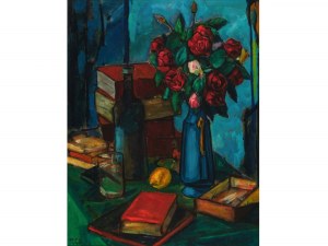 Robin Christian Andersen, Vienna 1890 - 1969 Vienna, Still Life with Flowers and Books