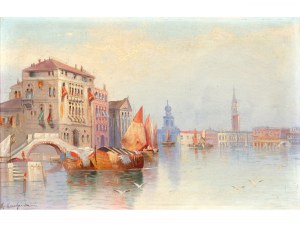 Karl Kaufmann, Neuplachowitz 1843 - 1905 Vienna, Motif from Venice