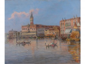 Karl Kaufmann, Neuplachowitz 1843 - 1905 Vienna, View of Venice