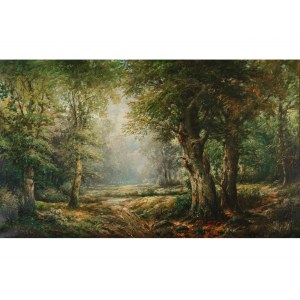 Karl Kaufmann, Neuplachowitz 1843 - 1905 Vienna, Forest clearing