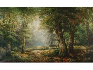 Karl Kaufmann, Neuplachowitz 1843 - 1905 Vienna, Forest clearing