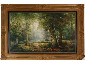 Karl Kaufmann, Neuplachowitz 1843 - 1905 Vienna, Forest clearing