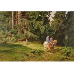Leopold Rothaug, Vienna 1868 - 1959 Vienna, Lovers in the forest