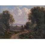 Gustav Barbarini, Vienna 1840 - 1909 Hinterbrühl near Mödling, View of Liechtenstein Castle
