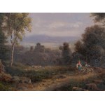 Gustav Barbarini, Vienna 1840 - 1909 Hinterbrühl near Mödling, View of Liechtenstein Castle