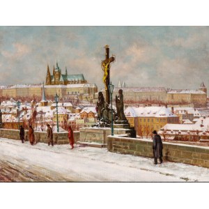 Heinrich Tomec, Prague 1863 - 1928 Vienna, View of Prague