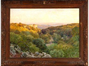 Hugo Darnaut, Dessau 1850 - 1937 Vienna, View of the Merkenstein Ruin