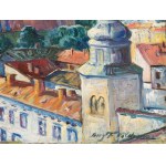 Unknown painter, 20th century, View over Prague?